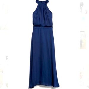 Banana Republic Navy Blue High Neck Dress